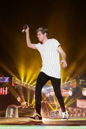 One Direction's Niall Horan performs in Sydney's during the group's On the Road Again tour.