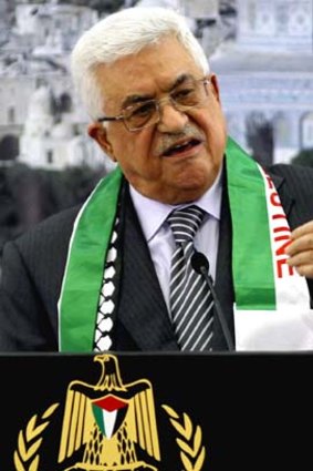 Resolution in the works ... the Palestinian Authority's President Mahmoud Abbas.