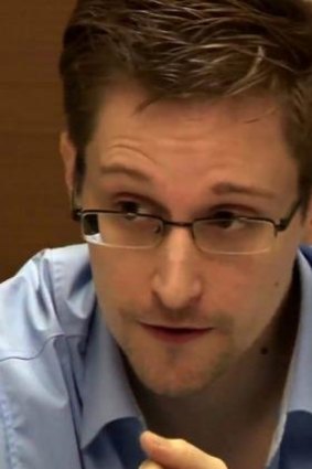 Former NSA contractor Edward Snowden.