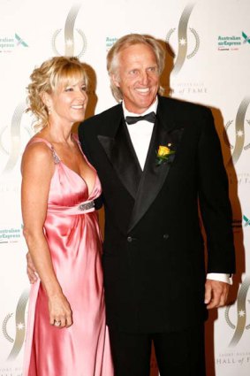 Greg Norman and Chris Evert in happier times.