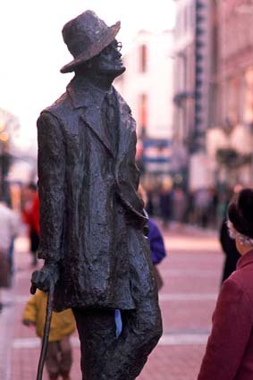 Plenty to see: The James Joyce statue in Dublin.