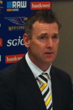 Eagles coach Adam Simpson.