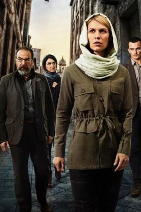 Derailed: <i>Homeland</i> has gone a bit weird, with (from left) Mandy Patinkin as Saul, Nazanin Boniadi as Fara, Claire Danes as Carrie and Rupert Friend as Peter Quinn.