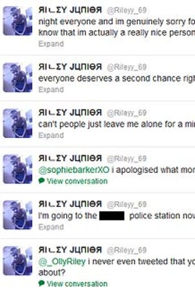 A screengrab from @Rileyy_69's Twitter page.