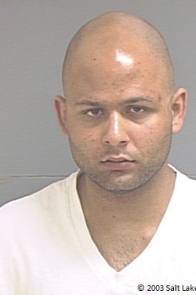 This April 2003 photo provided by the Salt Lake County Sheriff's Office shows Nadir Soofi, one of two men who led an attack on an anti-Islamic event in Texas.