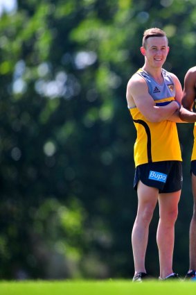 Garlett with Billy Hartung and James Sicily after he was recruited.