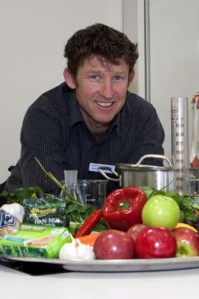 University of Canberra dietitian and triathlete Andrew Simpson believes food should be better appreciated before consumption.