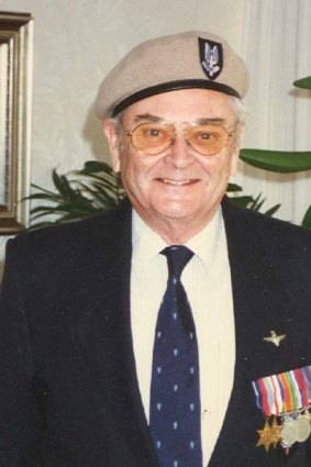 Medals of honour ... SAS veteran Edwin Mycock proudly displays his many wartime distinctions.