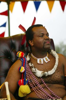 The King of Swaziland was in Taiwan at the time.