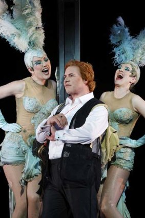 Vocal strength: Stefan Vinke as Siegfried with the Rhinemaidens.