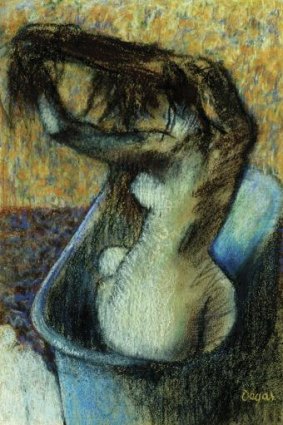 <i>Woman Bathing</i> by Edgar Degas.
