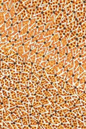 A detail from one of Gulumbu Yunupingu's works.