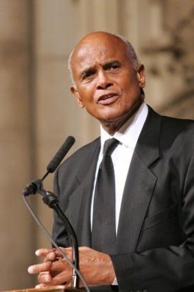 Outspoken: It's lucky for the Academy that Harry Belafonte received his award three months ago.