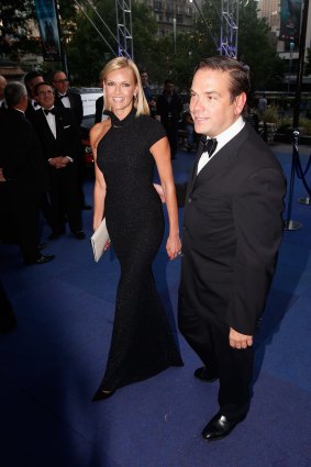 Lachlan Murdoch threw a surprise birthday party for wife Sarah in Los Angeles.