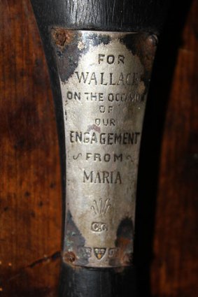 An engraved plate found on the violin helped to confirm its identity.