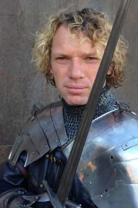 Phillip Leitch, who assumes knightly duties at Ballarat's Kryal Castle.