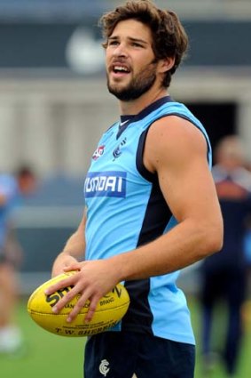 Grabbed his chance: Levi Casboult won a two-year deal with the Blues.
