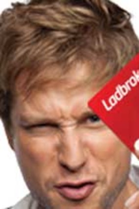 Ladbrokes promotional image showing its new ATM card.