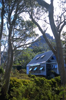 Cradle Mountain Huts are a welcome  sight at the end of a long day’s hiking.