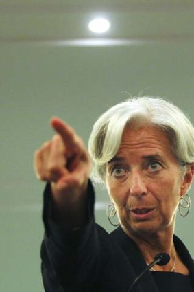 Christine Lagarde ... on her way.