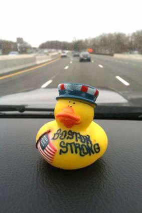 A Boston rubber duck.