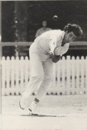 Aggressive quick: Test bowler Len Pascoe in action in 1981.