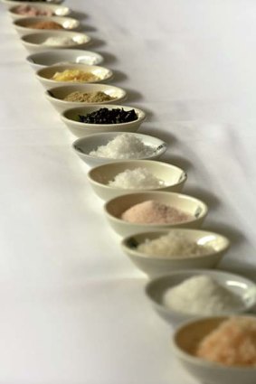 Gourmet salts come in a variety of colours.