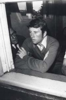 Taking a breather ... teammates Ian Chappell and Doug Walters watch the rain tumble down at the SCG in 1971.