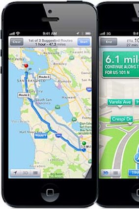 Apple's turn-by-turn navigation.