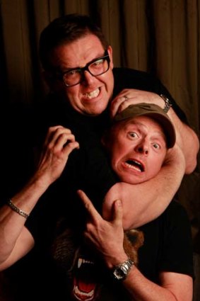 Old mates: Frost and Pegg.