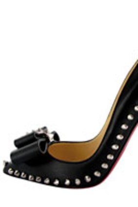 Christian Louboutin Lucifer Bow shoe, $1295, (02) 8203 0902 (from December 1).