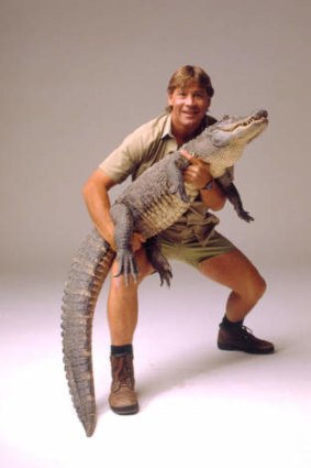 Leave the dangerous critters to the experts ... Steve Irwin.