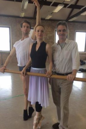 Dancers James Whiteside and Gillian Murphy, with American Ballet Theatre artistic director Kevin McKenzie.