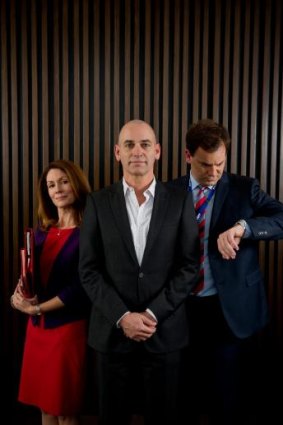 Kitty Flanagan, Rob Sitch and Anthony Lehmann (aka Lehmo).