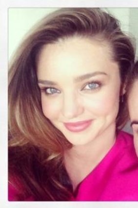 "I could be your life coach": Miranda Kerr tried to teach the author how to take a selfie.