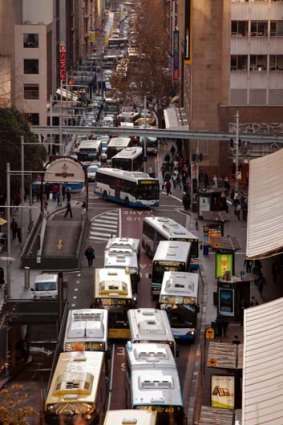 Unclogging the arteries ... new routes will redirect 60 peak hour buses into the city next year.