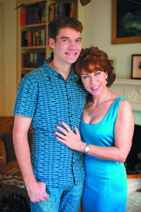 Mother and son: Kathy Lette and Julius.