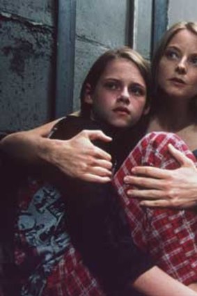 Kristen Stewart and Jodie Foster in 2002 film, <i>Panic Room</i>.