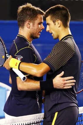 Novak Djokovic and Stanislas Wawrinka.