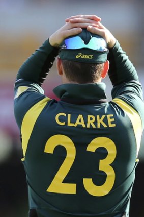 A frustrating day at the Gabba for Michael Clarke as his batsmen collapsed, the nation's third-lowest score in one-day history.