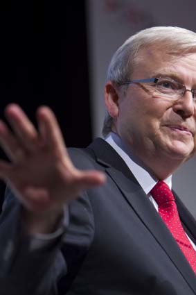 Kevin Rudd ... abandoned a celebrity tour of Sydney's western suburbs.