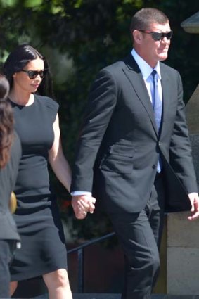 James Packer with his wife, Erica.