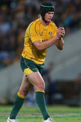 At the back ... Berrick Barnes is expected to be named at fullback for the Wallabies.