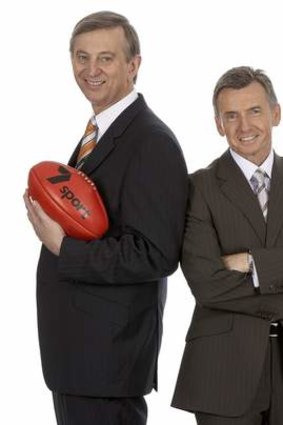 'Opposites': Dennis Cometti will call Saturday's game with Bruce McAvaney.