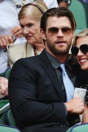 Happily married: Chris Hemsworth with Spanish wife Elsa Pataky, with whom he has three children.