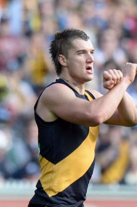 No deal: Dustin Martin is more than likely to leave the Tigers.
