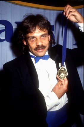 Simply the best: Ewan McGrady with his Rothmans Medal in 1991.