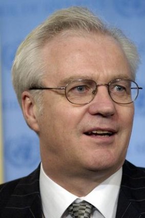 Russian Ambassador to the UN Vitaly Churkin backs Palestinian bid.