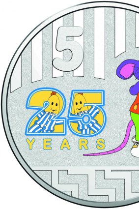 The Royal Australian Mint has launched a special two coin box set featuring the Bananas in Pyjamas, the Teddy Bears, and Rat in a Hat, both the 20 cent and 5 cent coins are in colour.