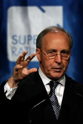 Digging in for battle: Paul Keating.